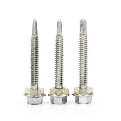 Hex Flange Head Self Tapping Screw SS 304 Customized With Washer