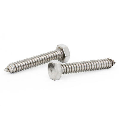 304 Hex Head Stainless Steel Self Tapping Screws With Length 13mm DIN Standard