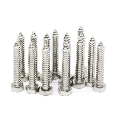 304 Hex Head Stainless Steel Self Tapping Screws With Length 13mm DIN Standard