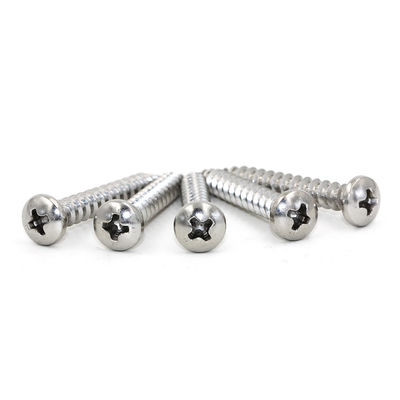 304 Stainless Steel Round Head Self Drilling Wood Screws Metric Tapping Screws