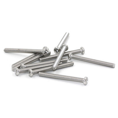 304 Stainless Steel Phillips Round Head Screws 500mm Corrosion Resistant