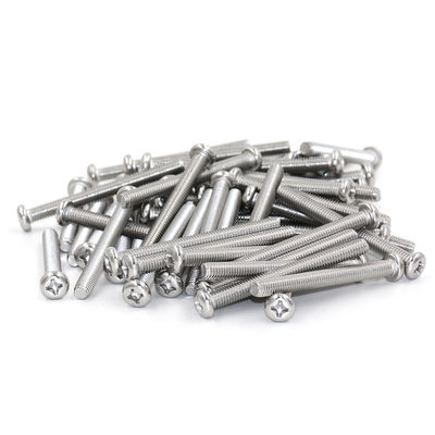 304 Stainless Steel Phillips Round Head Screws 500mm Corrosion Resistant