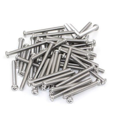 304 Stainless Steel Phillips Round Head Screws 500mm Corrosion Resistant