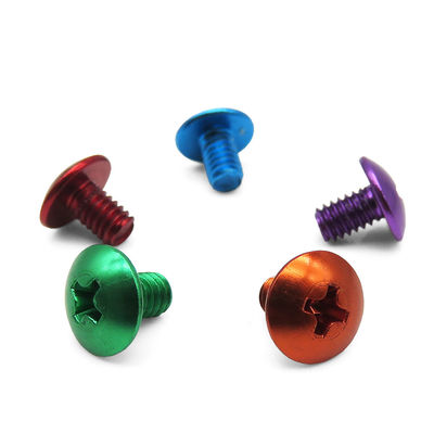 Plastic Umbrella Head Screw Phillips Anodized Aluminum Special Screw