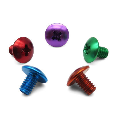 Plastic Umbrella Head Screw Phillips Anodized Aluminum Special Screw