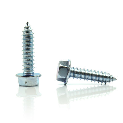 Zinc Plated Hex Head Self Tapping Screw Customized Self Drilling Wood Screws