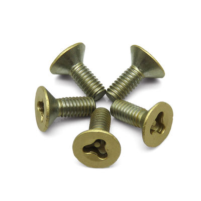 Countersunk Head Y Slot Metric Security Screws With Customized Design