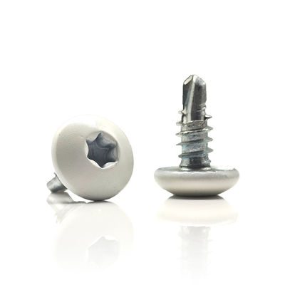 High Strength Self Tapping Screw With White Painted Torx Truss Head