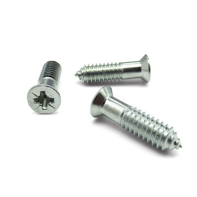 High Precision Self Tapping Phillips Countersunk Screws Zinc Plated