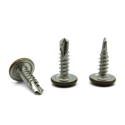 Phillip Large Flat Head Self Tapping Screws Brown Painted Self Threading Screws