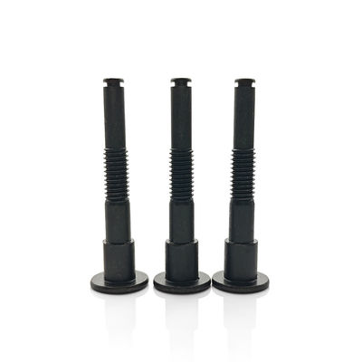 Customized Stainless Steel Shoulder Screw With Flat Head And Black Oxide Finish