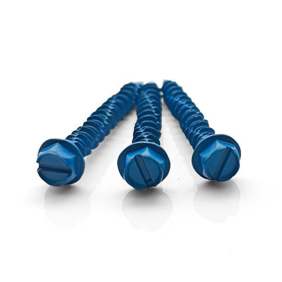 Flange Head Self Tapping Concrete Screws One Slot Self Drilling Metal Screws