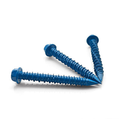 Flange Head Self Tapping Concrete Screws One Slot Self Drilling Metal Screws
