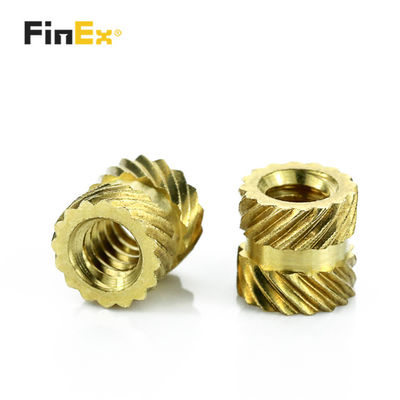Brass Threaded Insert Nut Customized Furniture Insert Nuts For Wood