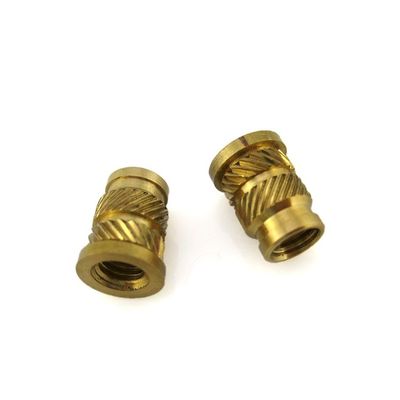 OEM Knurled Brass Insert Embedded Nut For Plastic Injection Moulding