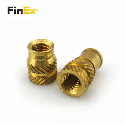 OEM Knurled Brass Insert Embedded Nut For Plastic Injection Moulding