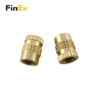 OEM Knurled Brass Insert Embedded Nut For Plastic Injection Moulding
