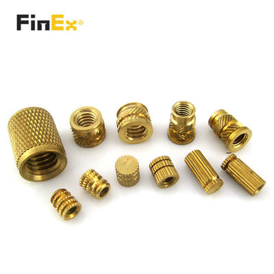 OEM Knurled Brass Insert Embedded Nut For Plastic Injection Moulding