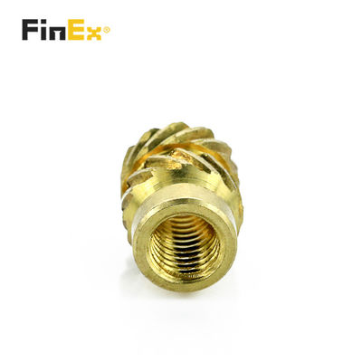 Brass Threaded Insert Nut Customized Furniture Insert Nuts For Wood