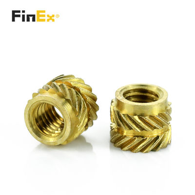 Brass Threaded Insert Nut Customized Furniture Insert Nuts For Wood