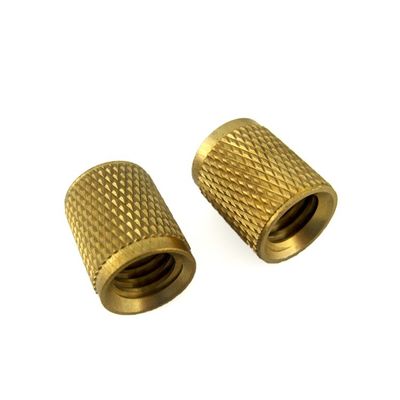 Brass Knurled Threaded Insert Nut Wear Resistant With Customized Finish