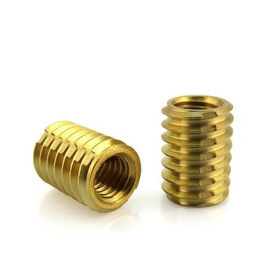 Brass Knurled Threaded Insert Nut Wear Resistant With Customized Finish