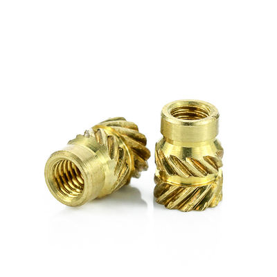 Ultrasonic Brass Threaded Inserts Plastics Furniture Threaded Nut Insert