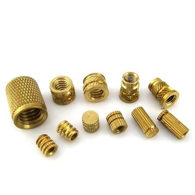 Threaded Brass Wood Insert Nut Customized High Precision M6 Thread Insert