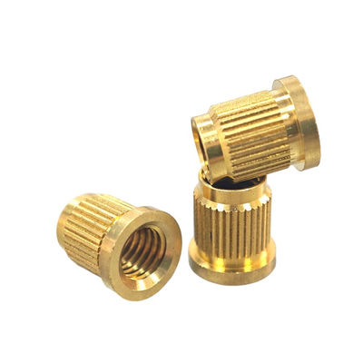 Straight Knurled Brass Threaded Insert Nut High Strength And Versatility
