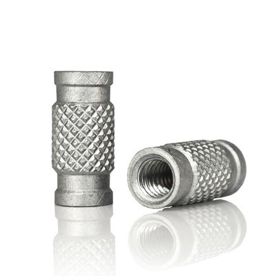 Corrosion Resistant Stainless Steel Insert Nut With Polished Finish And Diamond Knurled