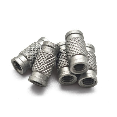 Corrosion Resistant Stainless Steel Insert Nut With Polished Finish And Diamond Knurled