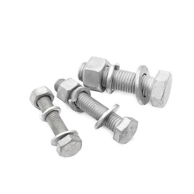 Hot Dip Galvanized Bolt and Nut 1mm-500mm Length Compliant with DIN Standard