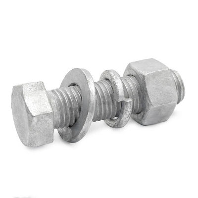 Hot Dip Galvanized Bolt and Nut 1mm-500mm Length Compliant with DIN Standard