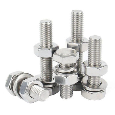 ANSI Standard Finish ZINC M8 M10 304 Stainless Steel Nut Bolts for Industrial Applications