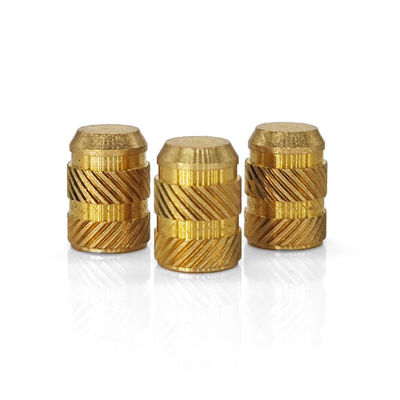 H62 Brass M4 Threaded Insert Custom Finish for Plastic with ISO9001 2015 Certification