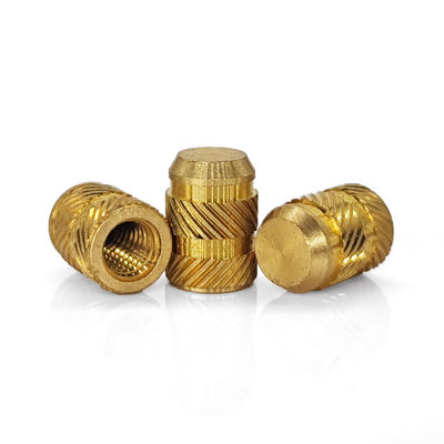 H62 Brass M4 Threaded Insert Custom Finish for Plastic with ISO9001 2015 Certification