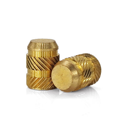 H62 Brass M4 Threaded Insert Custom Finish for Plastic with ISO9001 2015 Certification