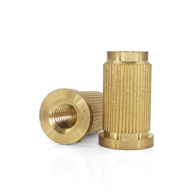 High-Temperature Resistant M6 Brass Knurled Insert Nut with Flange OEM ODM Custom Service