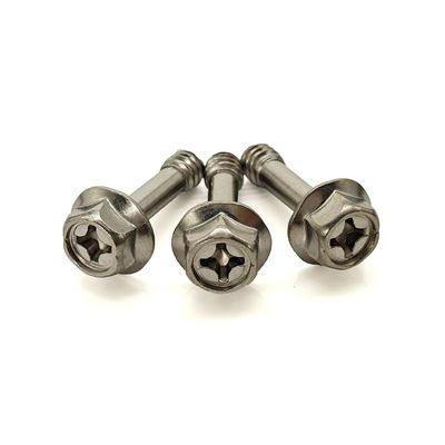 ZINC Finish 316 Stainless Steel Hex Flange Head Captive Screw for Heavy-Duty Applications