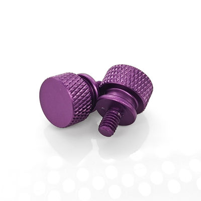 Aircraft-Grade 6061 Anodized Thumb Screw – Elevated Shoulder & Knurled Grip for Oscilloscope
