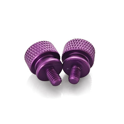 Aircraft-Grade 6061 Anodized Thumb Screw – Elevated Shoulder & Knurled Grip for Oscilloscope