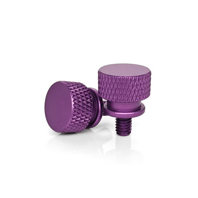 Aircraft-Grade 6061 Anodized Thumb Screw – Elevated Shoulder & Knurled Grip for Oscilloscope