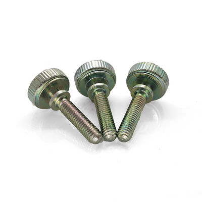 Zinc Plated Carbon Steel Thumb Screw – High-Collar & Straight Knurls for Vibration Resistance