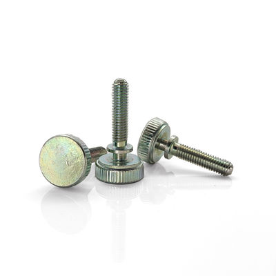 Zinc Plated Carbon Steel Thumb Screw – High-Collar & Straight Knurls for Vibration Resistance