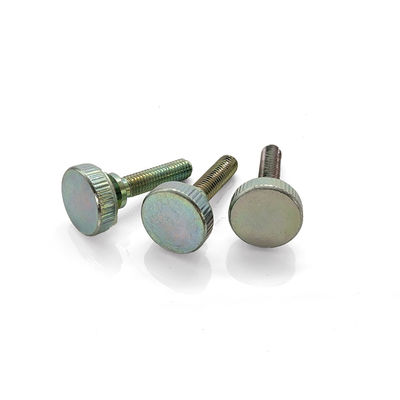 Zinc Plated Carbon Steel Thumb Screw – High-Collar & Straight Knurls for Vibration Resistance