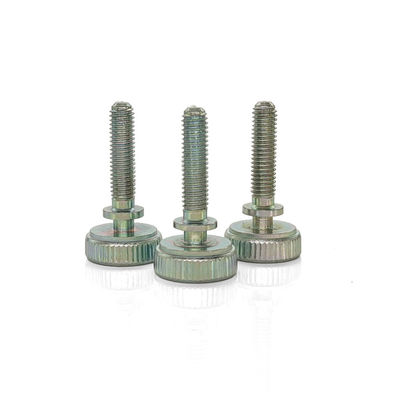 Zinc Plated Carbon Steel Thumb Screw – High-Collar & Straight Knurls for Vibration Resistance
