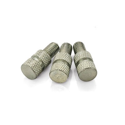 Steel CNC Turned Zinc Plated Thumb Screw Double Diamond Knurls Anti-Slip Grip Black Oxide Finish
