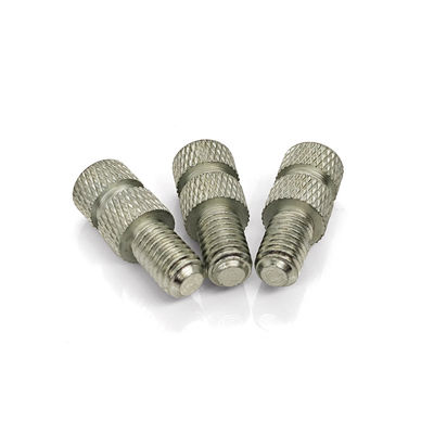 Steel CNC Turned Zinc Plated Thumb Screw Double Diamond Knurls Anti-Slip Grip Black Oxide Finish