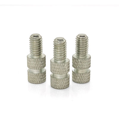Steel CNC Turned Zinc Plated Thumb Screw Double Diamond Knurls Anti-Slip Grip Black Oxide Finish