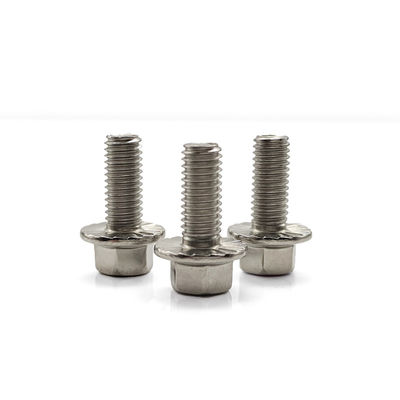 Serrated Undercut A2-70 Stainless Hex Flange Screw ZINC Plated for Heavy-Duty Applications